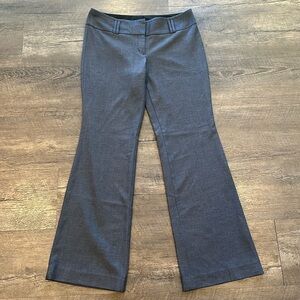 Express Editor 10 Long Heathered Navy Blue Flare Dress Pant Slacks